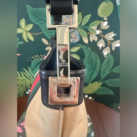 Gucci 💚❤️💃 Sherry Line Web Canvas Bag - Picture 7 of 12